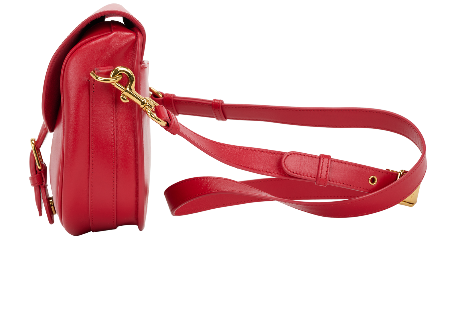 Medium Bobby Bag, &pound;1,400, Handbags, Red, Leather, Bottom view